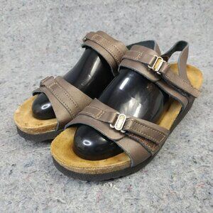 Naot Kayla Womens Size 36 EU Sandals Metallic Brown Leather Shoes Wedge Israel